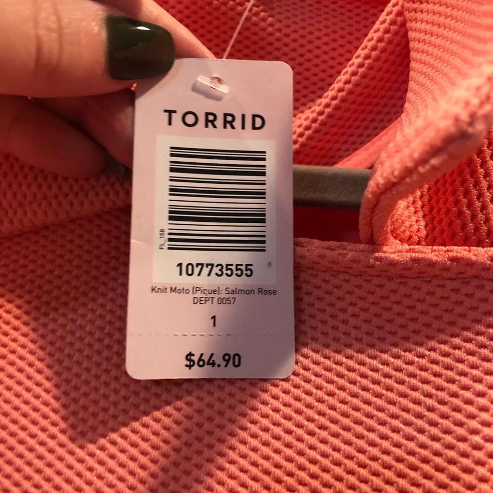 Torrid Salmon moto jacket - Picture 2 of 3